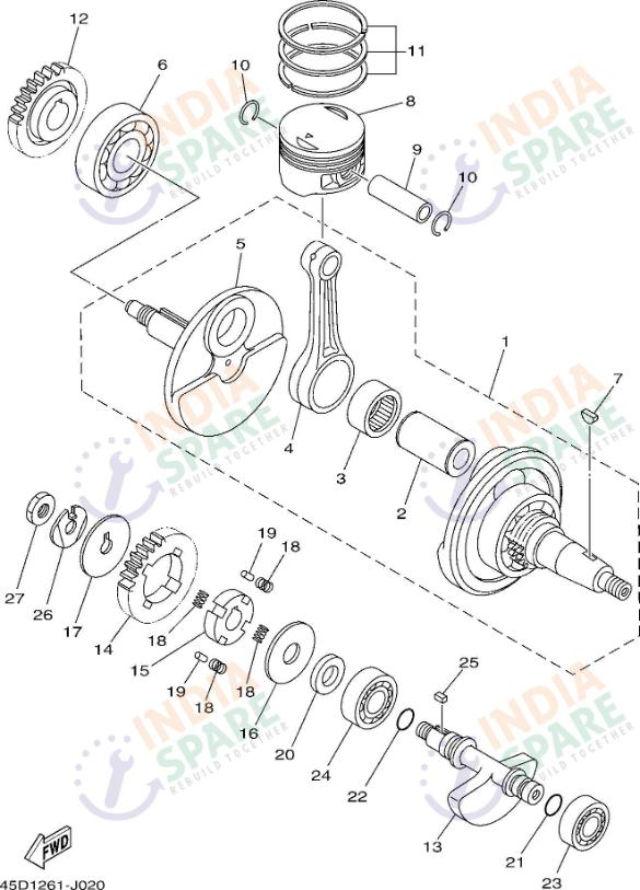 CRANKSHAFT & PISTON